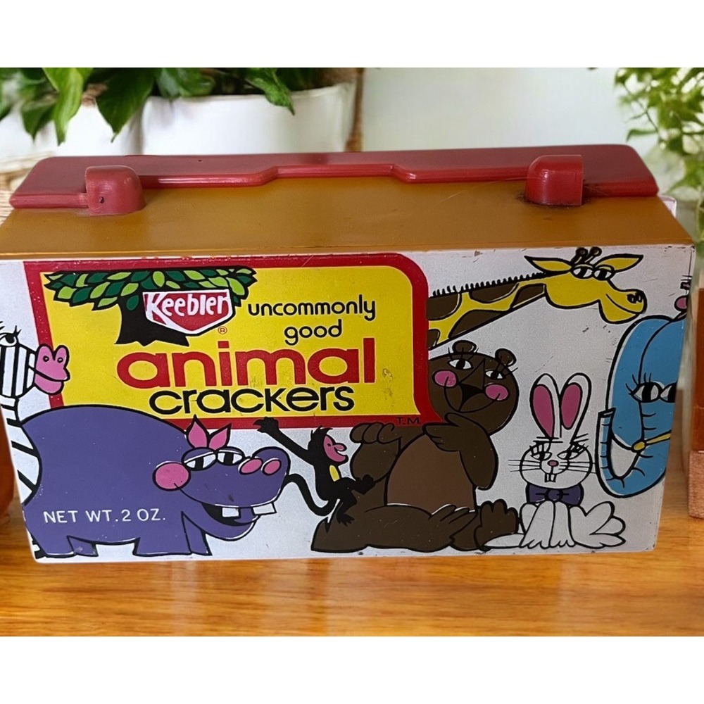 Vintage Keebler AM Transistor Radio 1974 Animal Crackers Promotional Toy WORKS